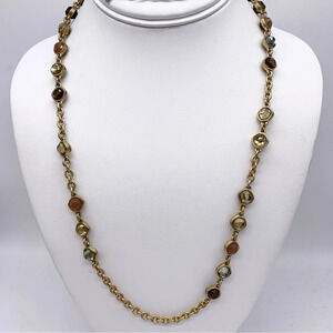 Banana Republic Jeweled Gold Strand Necklace